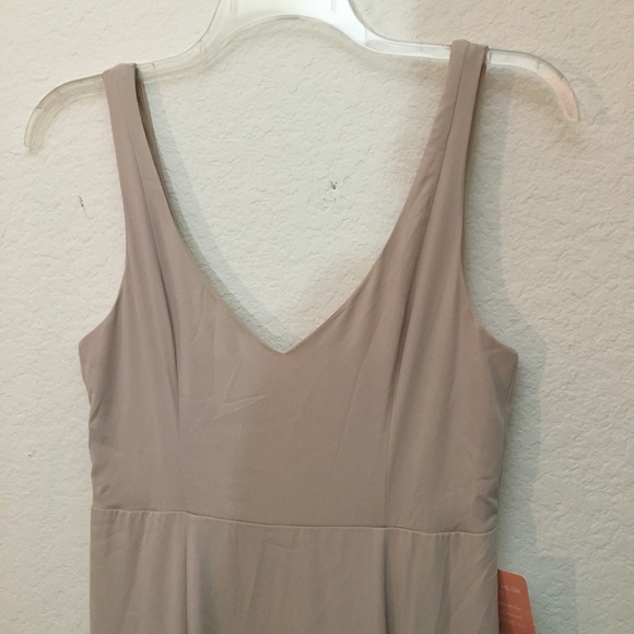 Show Me Your Mumu Nude Maxi Dress Jenn Bridesmaid Show Me The Ring w/ Belt Sz L - Picture 9 of 14